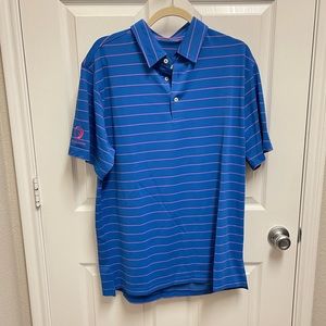 NWT Francis Edward Striped Golf Polo